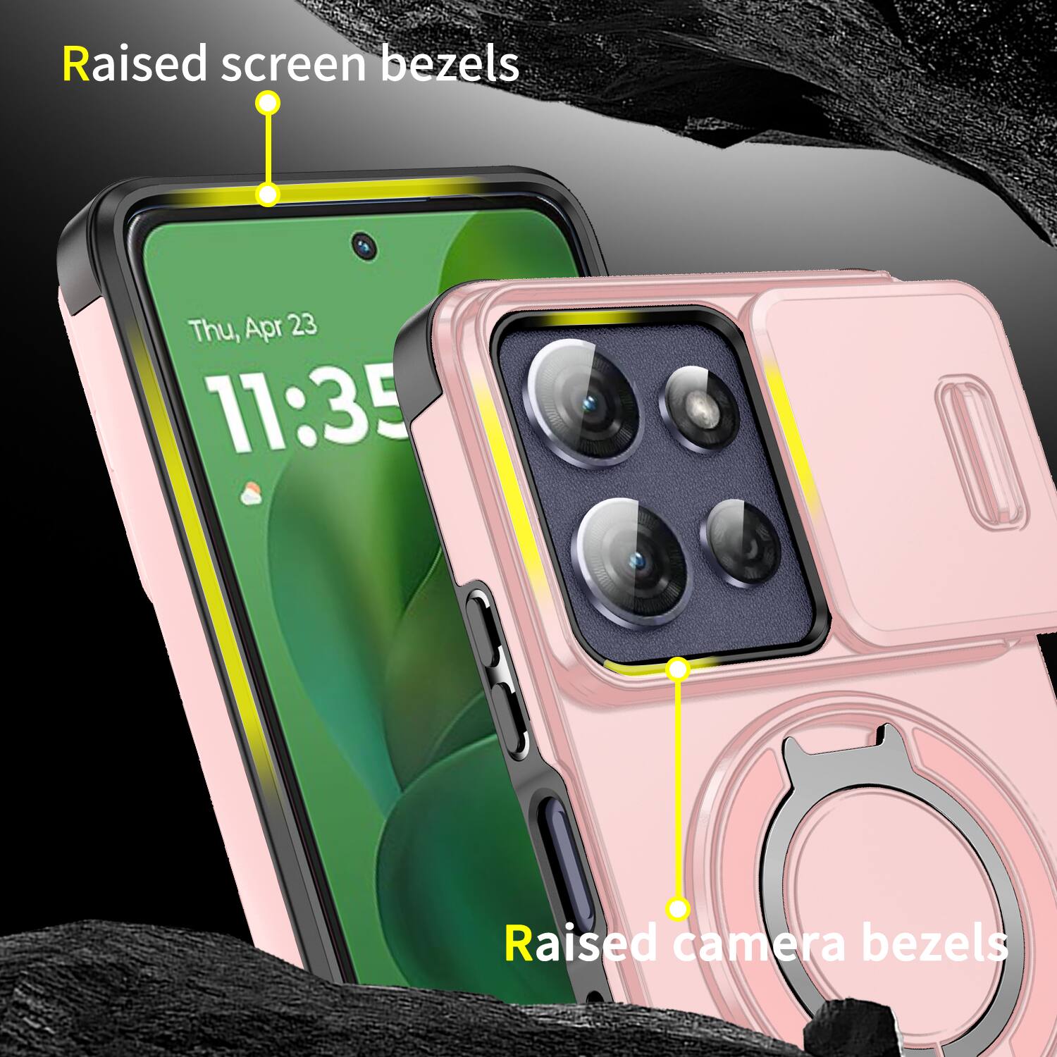 Raised screen bezels  
Thu, Apr 23 11:35  
Raised camera bezels