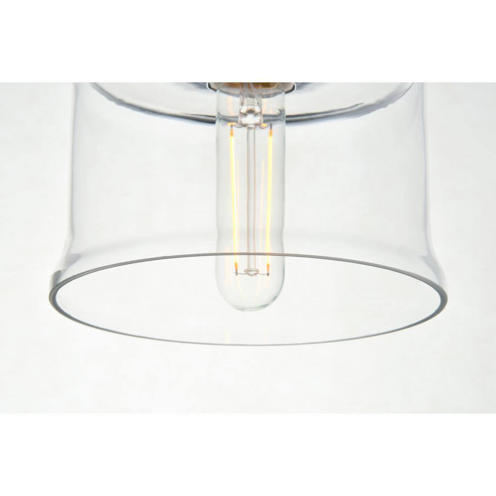 Alt View 1. Living District - Wiley Collection Flush Mount D10in H8in Lt:4 Chrome Finish - Chrome.