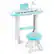 Front. Costway - 37-Key Kids Piano Keyboard Playset Electronic Organ Light - Blue.