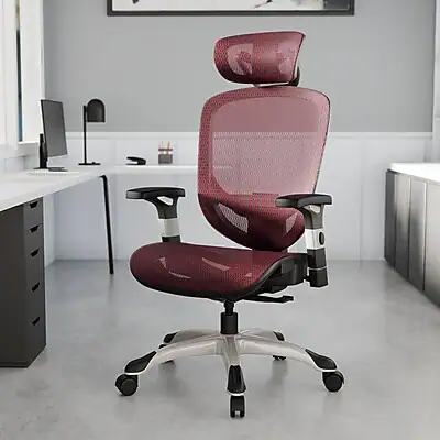Staples Hyken Ergonomic Mesh Swivel Task Chair Maroon ST63138-CC - Best Buy