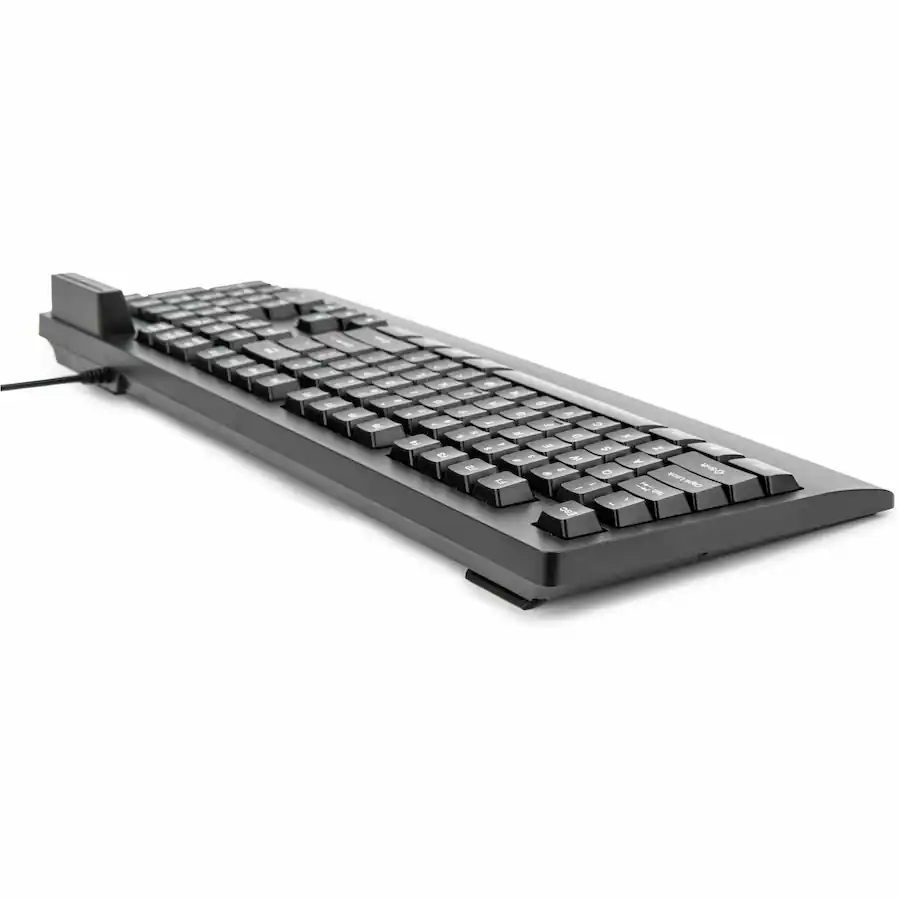 Rocstor KS18 Security USB Keyboard with Built in Smart Card Reader 104 ...