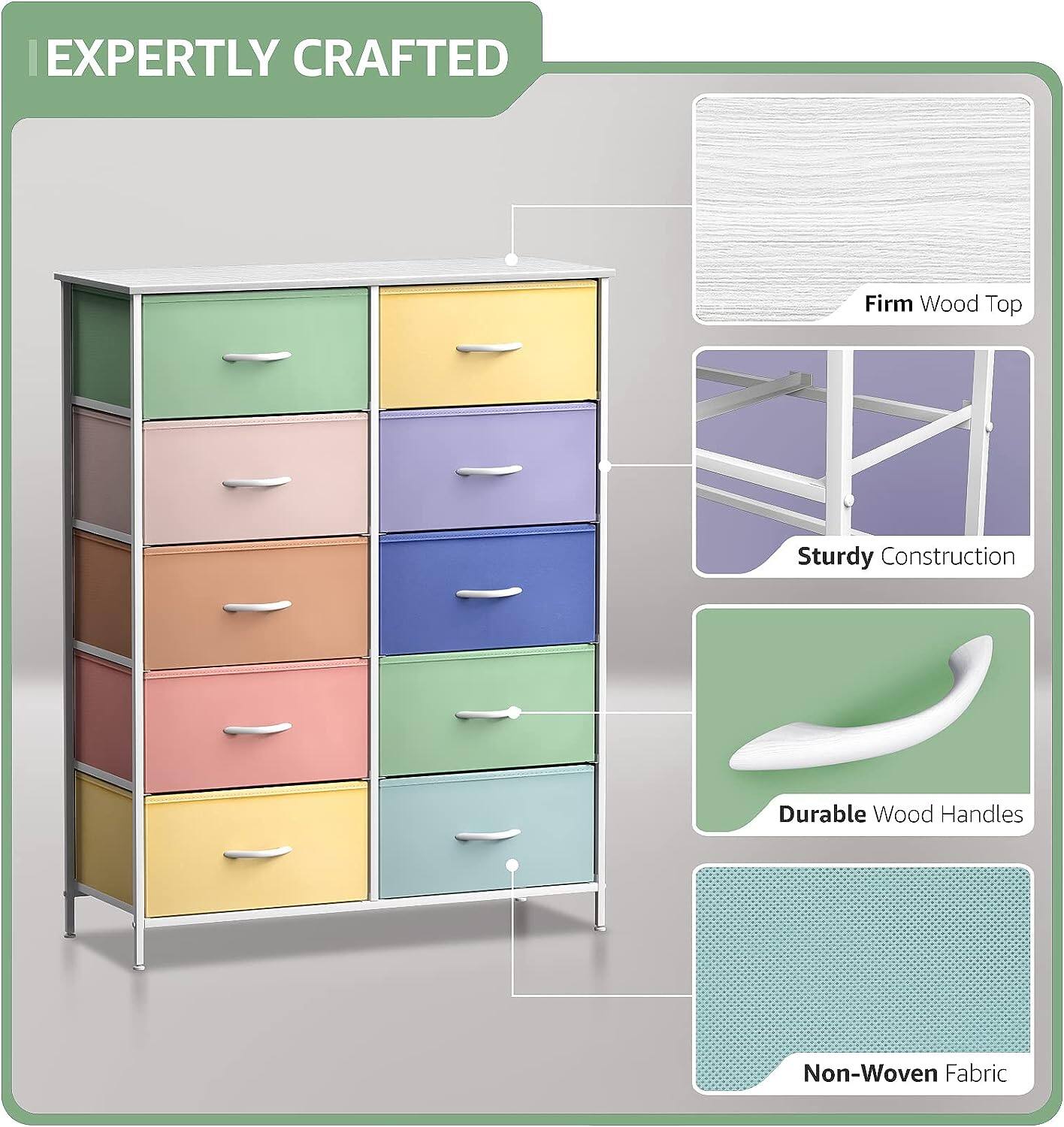 EXPERTLY CRAFTED

- Firm Wood Top
- Sturdy Construction
- Durable Wood Handles
- Non-Woven Fabric