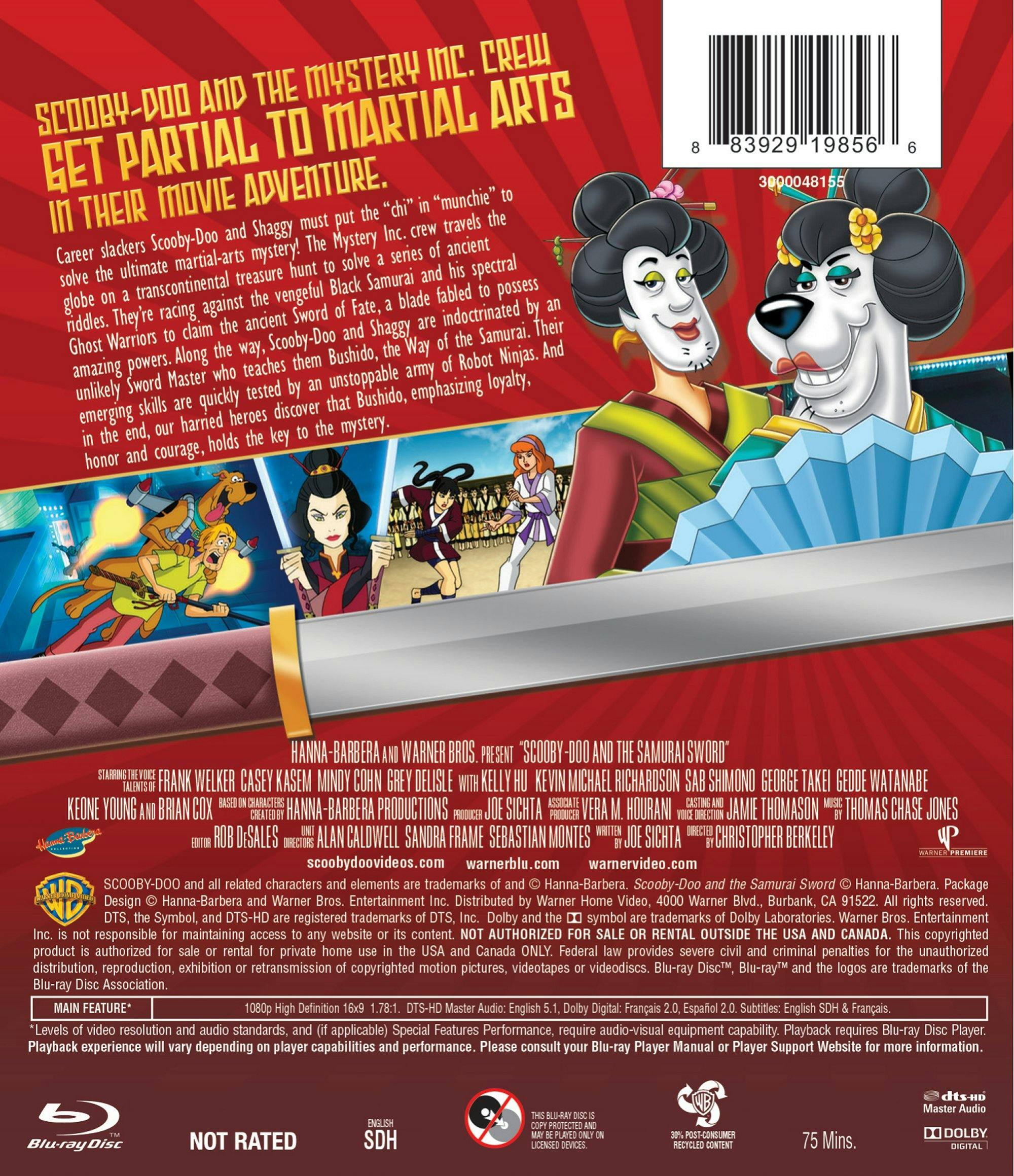 Back. Scooby-Doo and the Samurai Sword [Blu-ray].