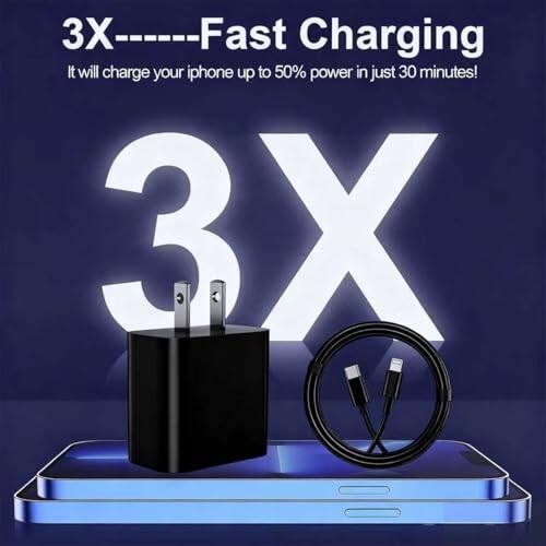 3X Fast Charging

It will charge your iPhone up to 50% power in just 30 minutes!