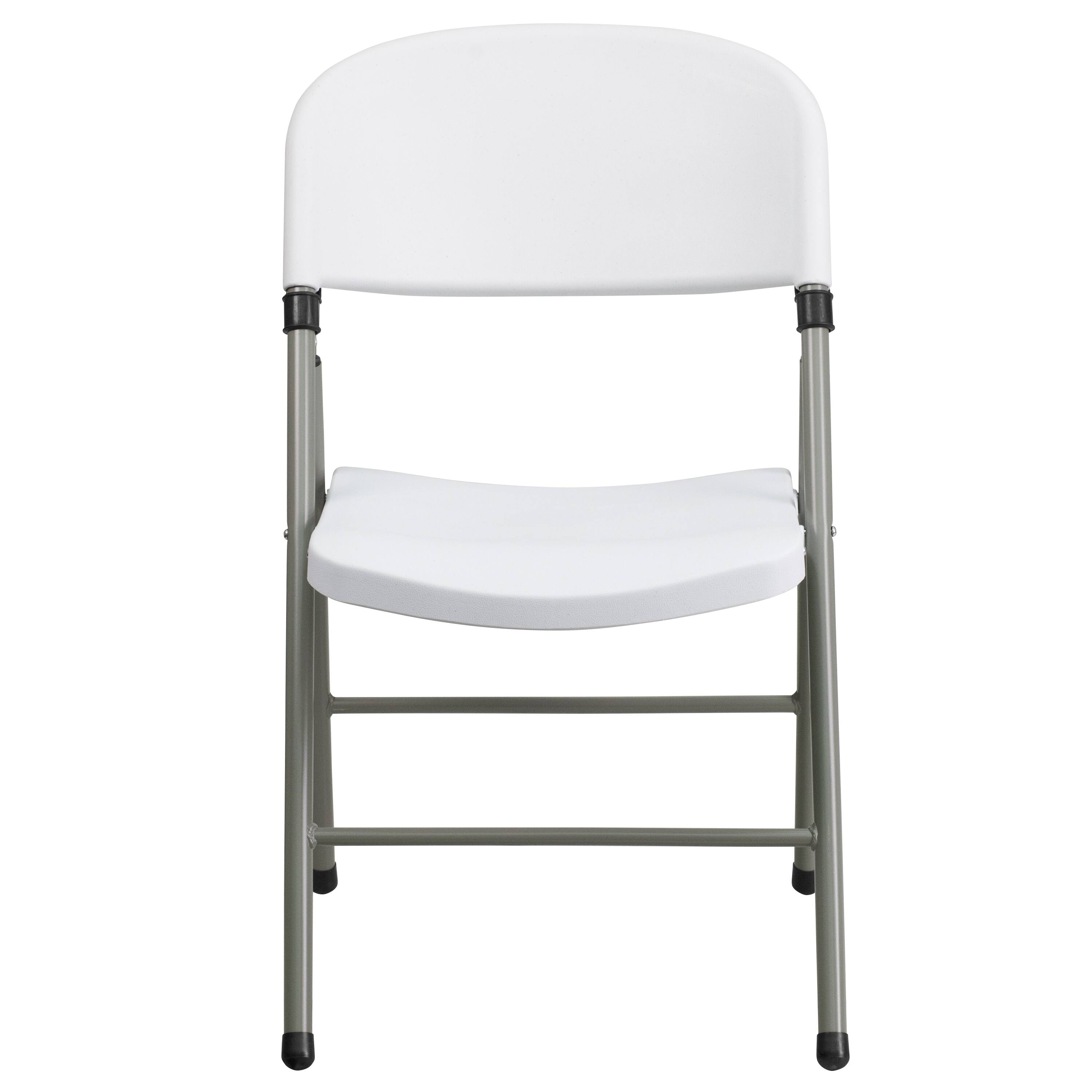 Alt View 8. Emma + Oliver - Plastic Folding Chairs | Set of 2 Lightweight Folding Chairs - White.