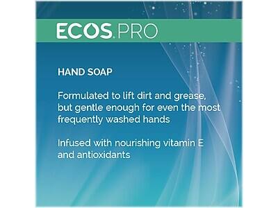 ECOS.PRO  
HAND SOAP  

Formulated to lift dirt and grease, but gentle enough for even the most frequently washed hands  

Infused with nourishing vitamin E and antioxidants