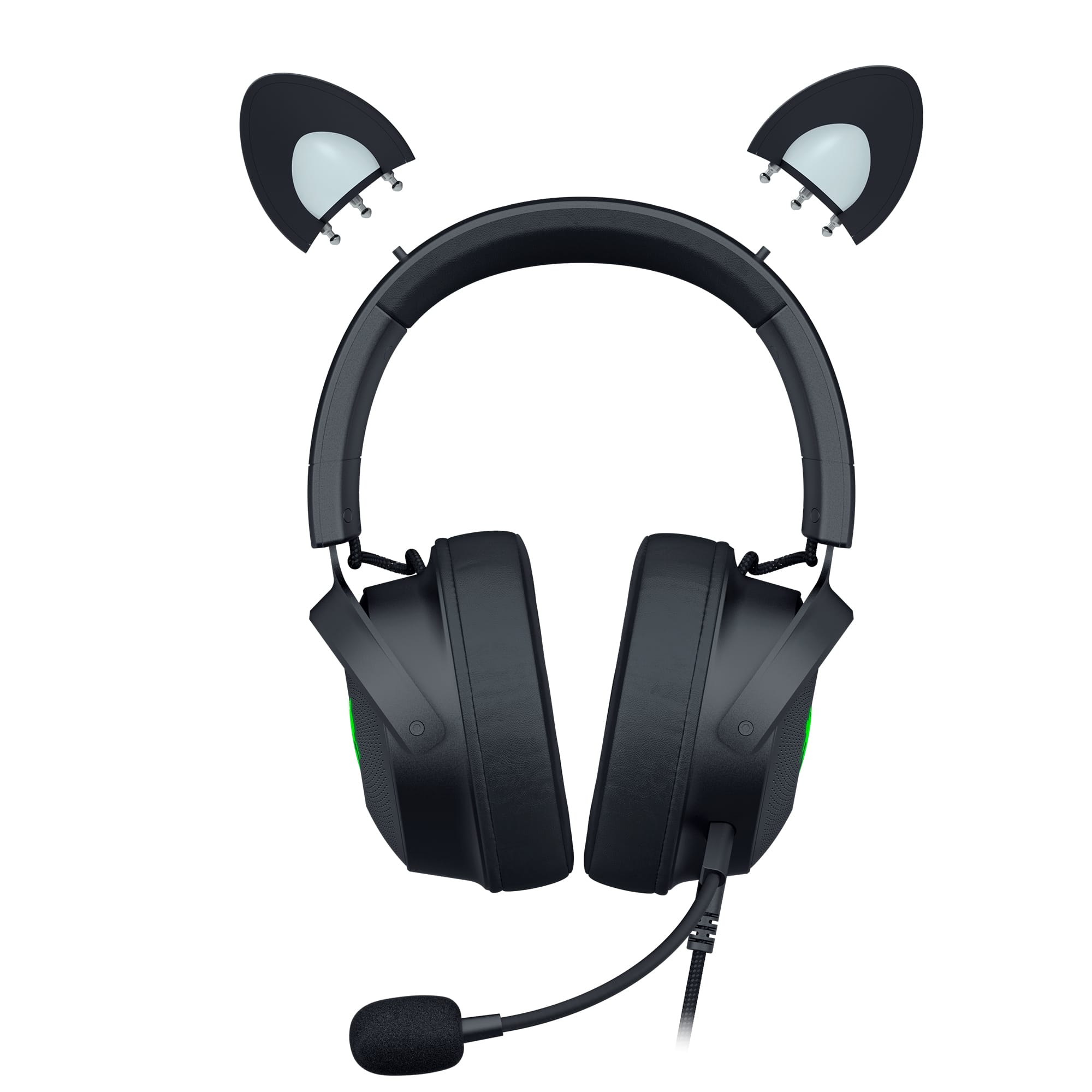 Alt View 20. Razer - Kraken Kitty V2 Pro Wired Over-the-Ear Gaming Headset for PC, Mac, Playstation - Black.