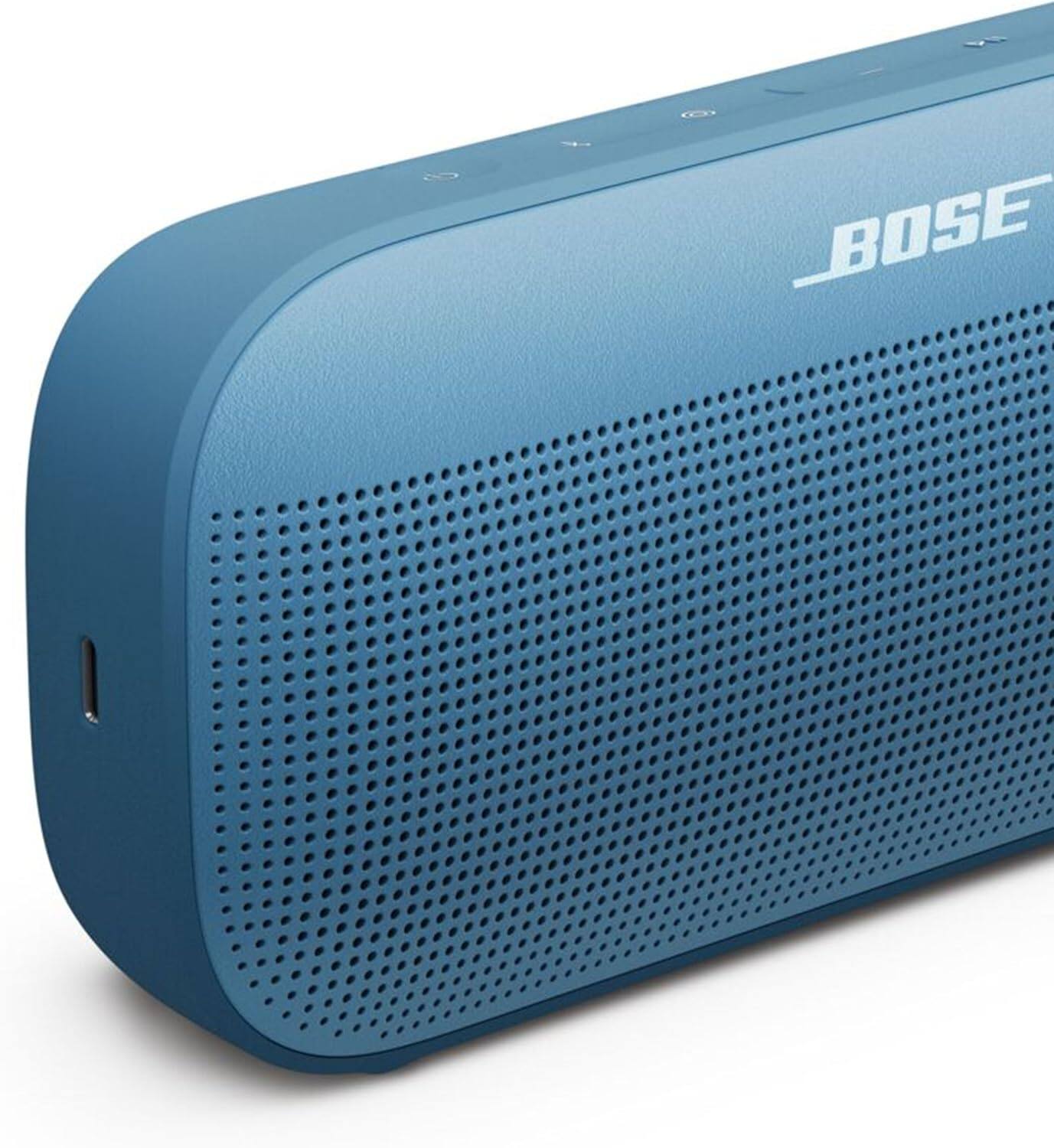 Left. Bose - Bose SoundLink Flex Bluetooth Speaker (2nd Gen) Bundle with Fast Charger - Portable (Blue Dusk) - Blue Dusk.
