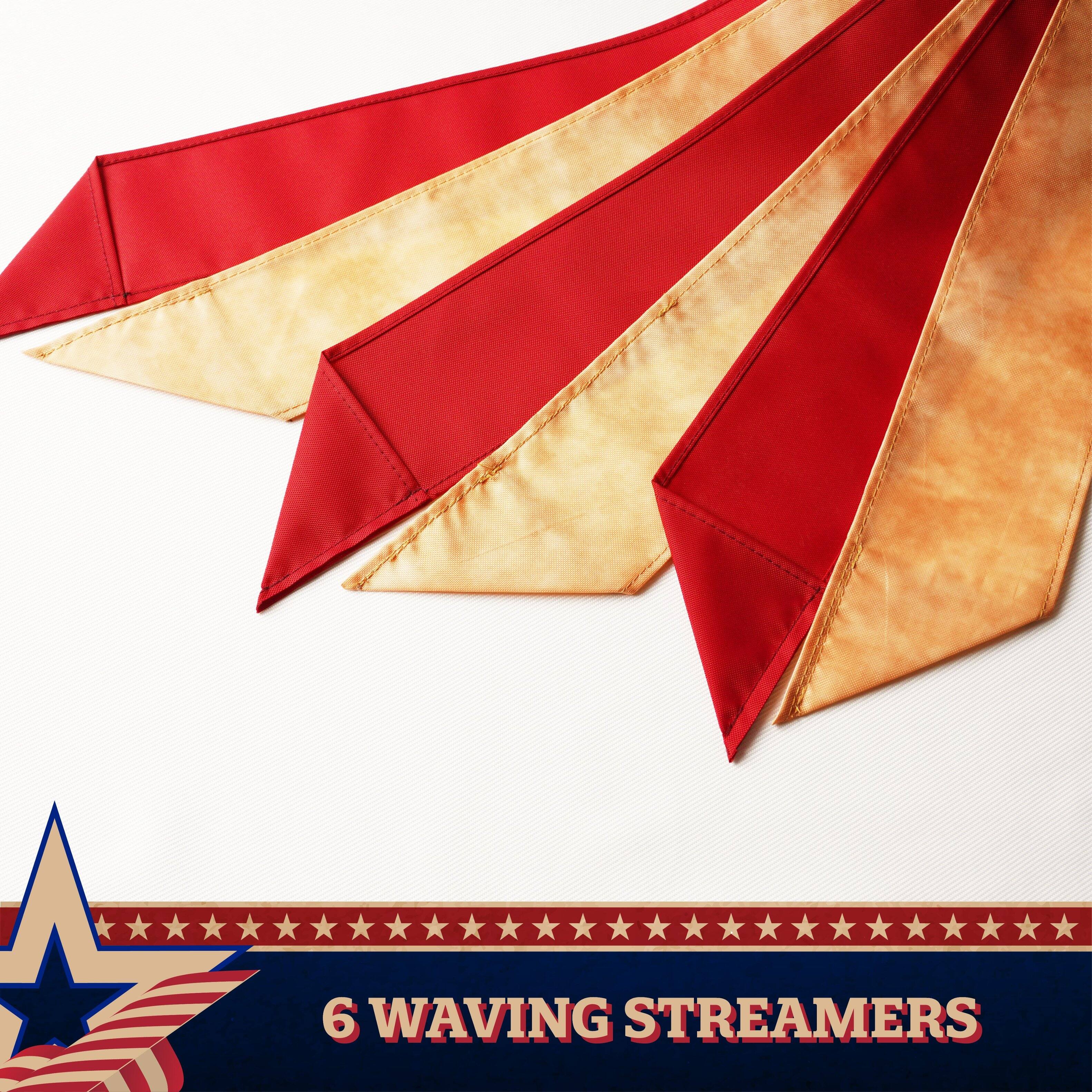 6 Waving Streamers