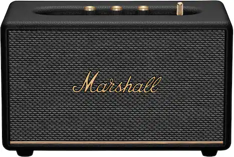 Marshall - Acton III Bluetooth Home Speaker with Bass / Treble / Volume Controls and 3.5 mm Auxiliary Input - Black