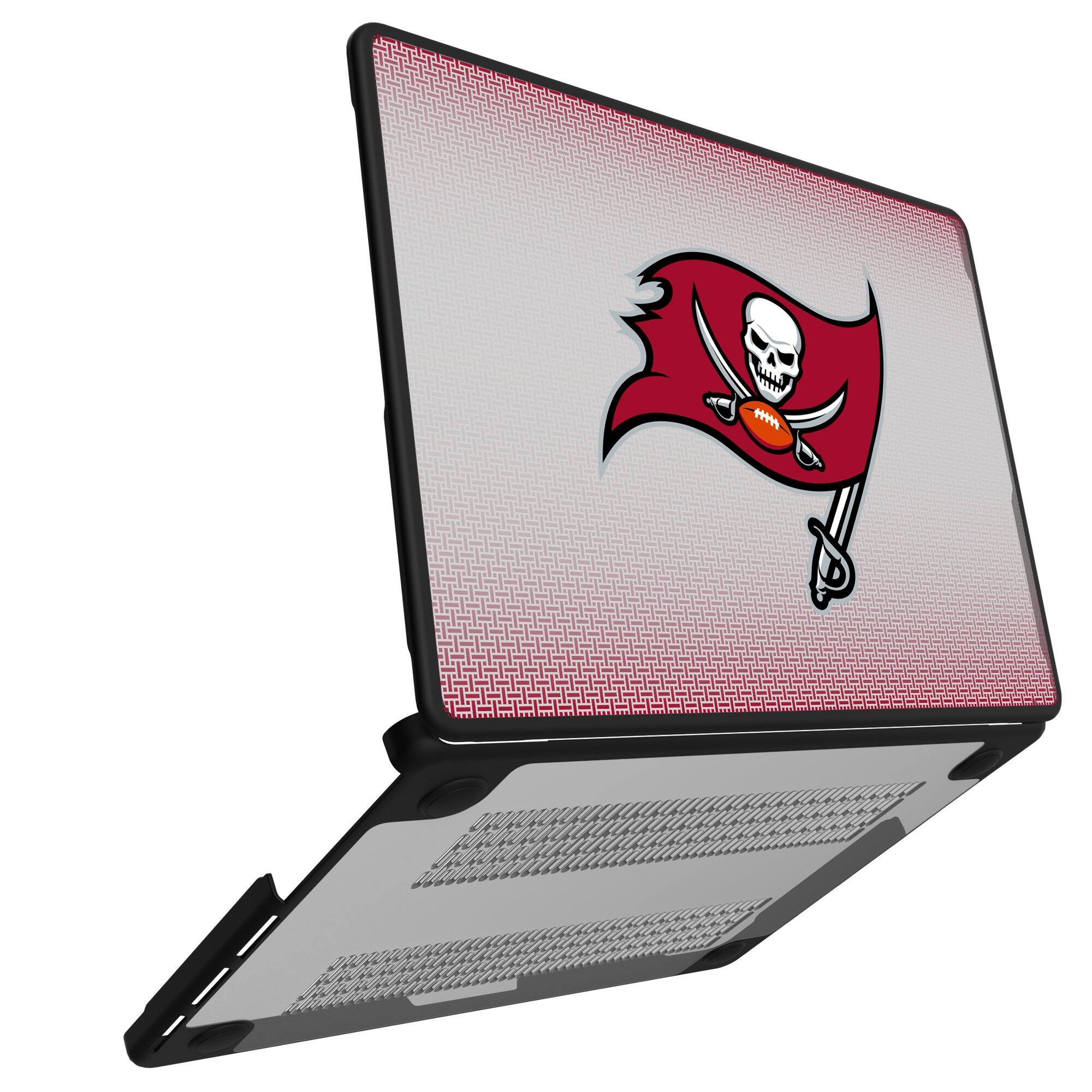Alt View 1. Keyscaper - Tampa Bay Buccaneers Linen MacBook Case - Pro 14 in - Multicolor.
