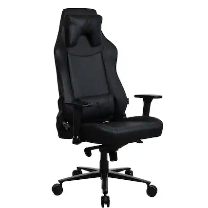 Front. Arozzi - Vernazza Series Premium XL Soft PU Gaming Chair - Pure Black.