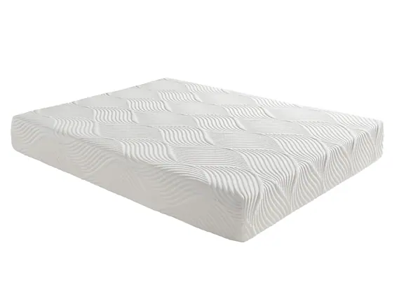 Front. TinyHomie - 10-inch Eastern King Size Bed Mattress Gel-Infused Memory Foam Mattress Firm White Mattress in a Box - White.