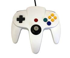 Front. Mars Devices - White Replacement Controller for N64 - White.