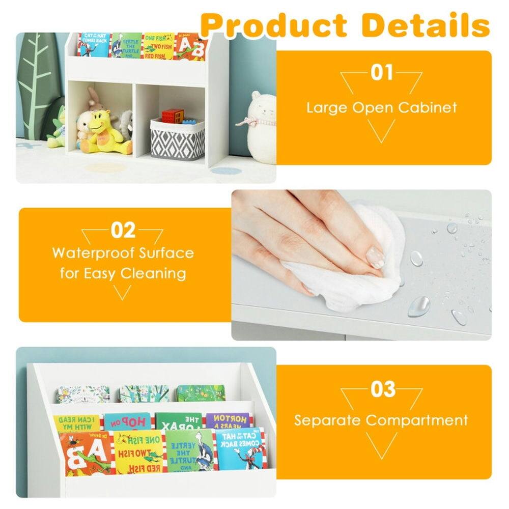 CAT HAT COMES BACK ONE  
Product Details  
01 Large Open Cabinet  
02 Waterproof Surface for Easy Cleaning  
03 Separate Compartment
