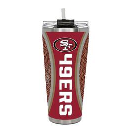 Great American Products - San Francisco 49ers 32oz. Big Slim Game Ball Travel Tumbler - Brown