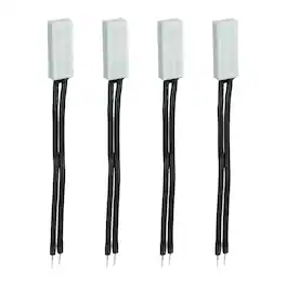 Unique Bargains - 4pcs KSD9700 Thermostat 65C Normally Close N.C Temperature Switch 250V 5A Thermal Protector Plastic - Black