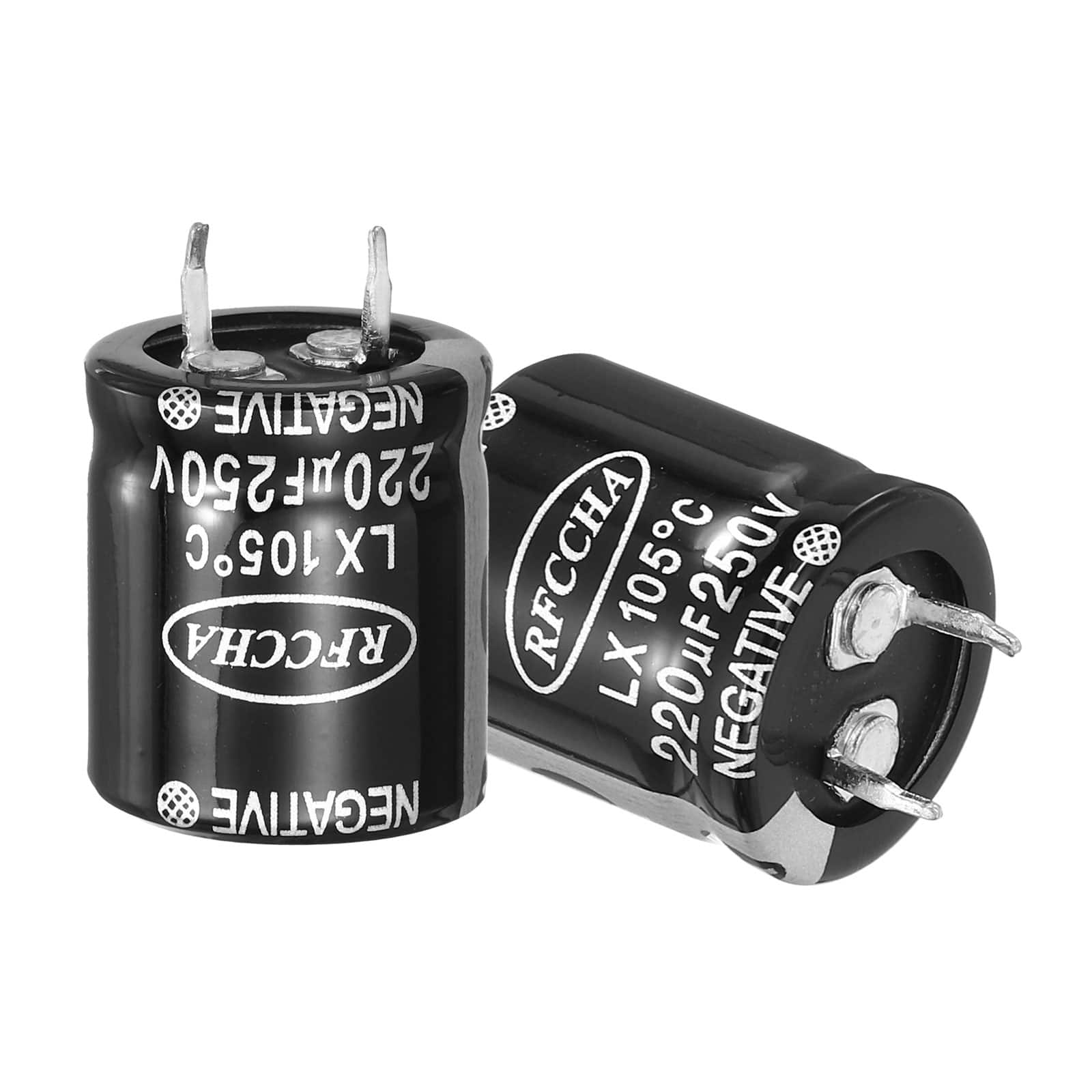 Unique Bargains - 250V 220uF Snap-in Electrolytic Capacitor, 2pcs, 25x22mm, for Audio/Filter/Appliances - Black price history on PriceWatchPro