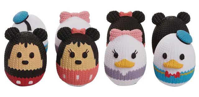 Front. Disney - Disney Mickey and Friends Version 1 Handmade by Robots Mini Vinyl Figure 4-Pack - Red.