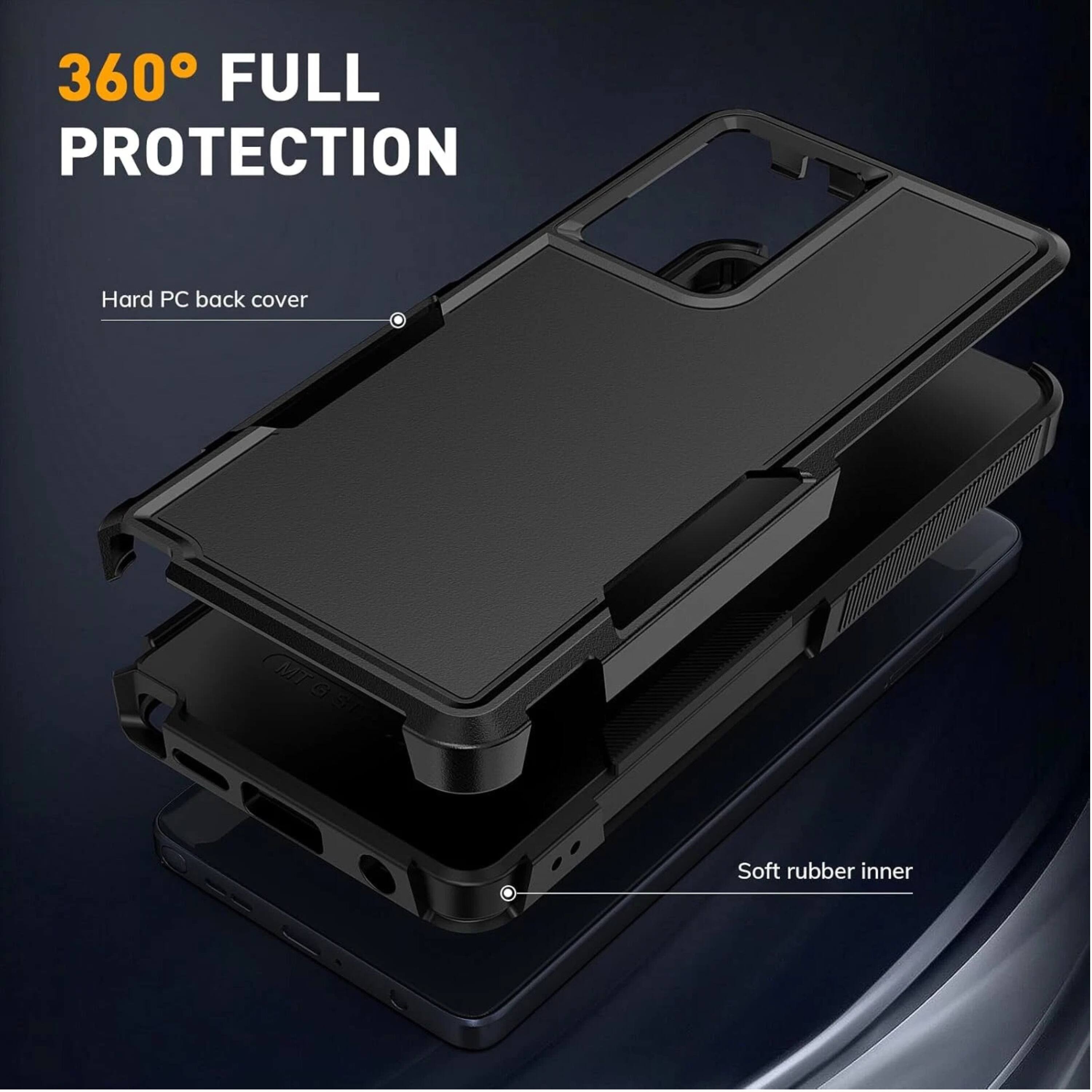 360° FULL PROTECTION

Hard PC back cover

Soft rubber inner
