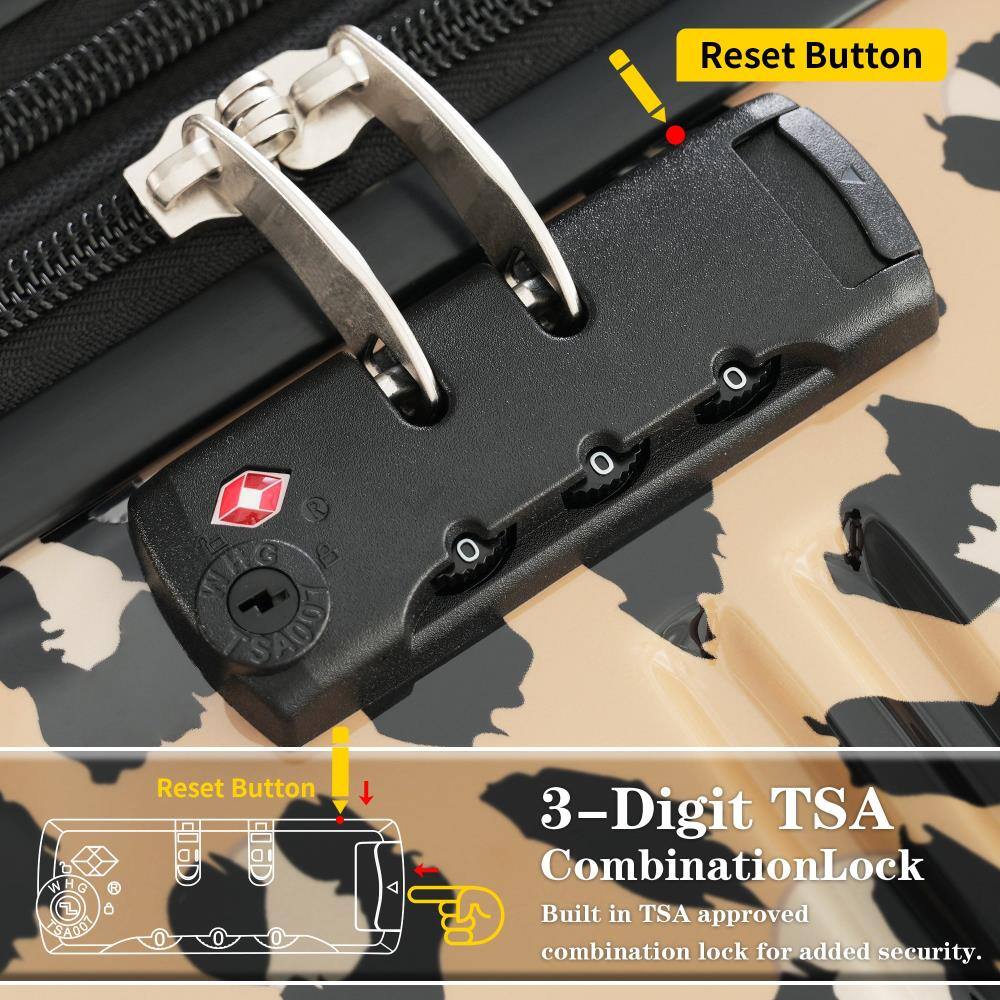 Reset Button

3-Digit TSA Combination Lock

Built in TSA approved combination lock for added security.