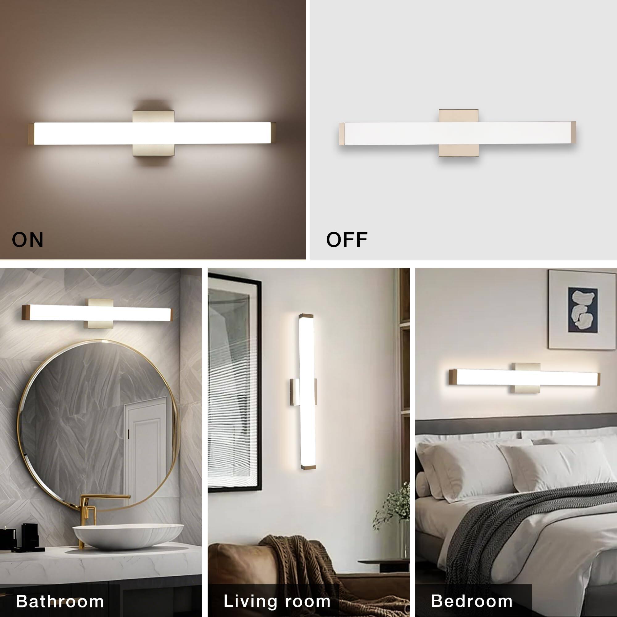 - ON
- OFF
- Bathroom
- Living room
- Bedroom