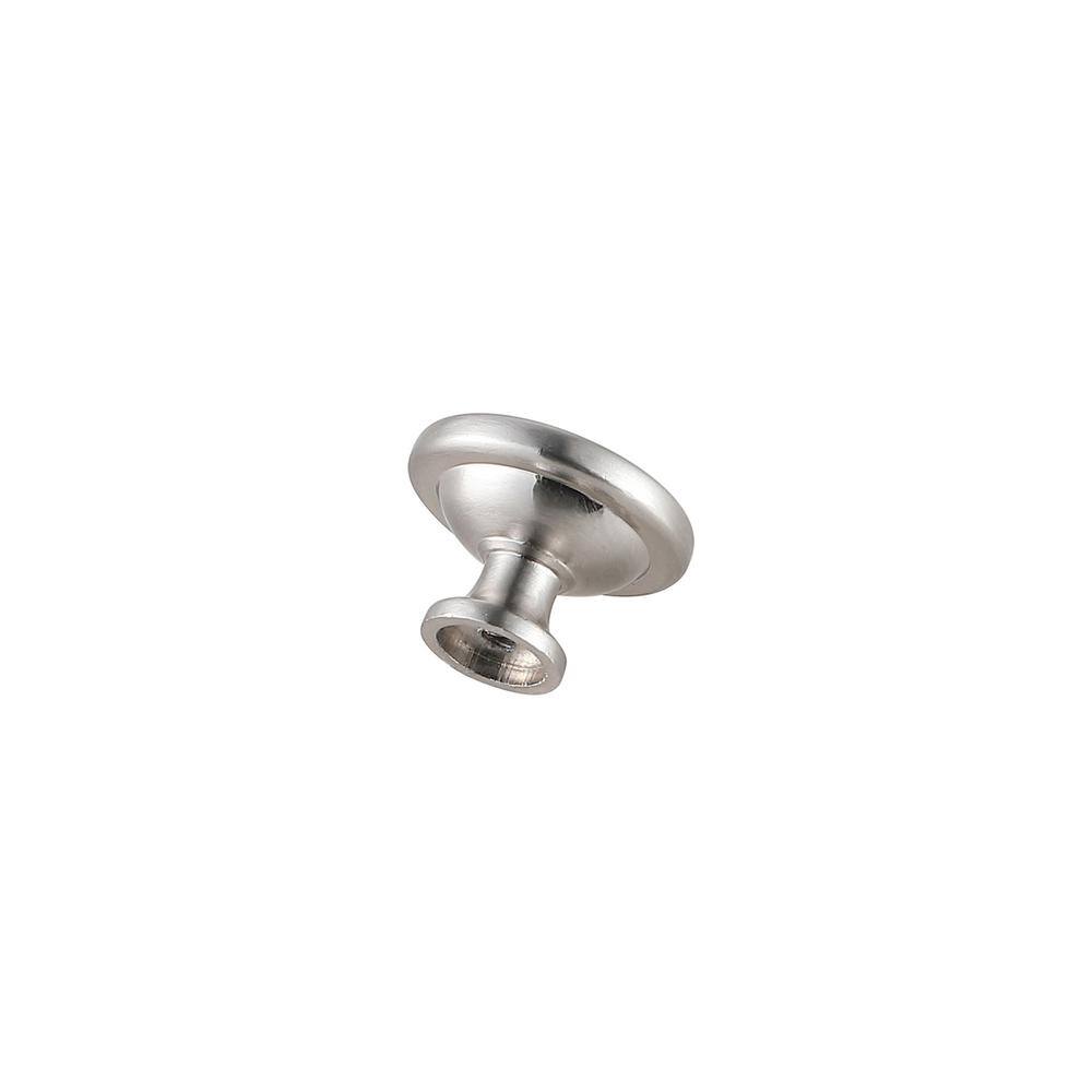 Left. Elegant Decor - Garlande 1.2" Diameter Brushed Nickel Mushroom Knob Multipack (Set of 10) - Brushed Nickel.