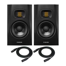 ADAM Audio - T7V 7 Inch Powered Studio Monitor Pair with 25 Feet XLR Cables