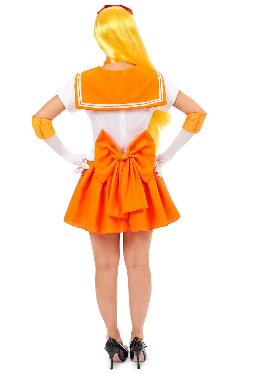 Alt View 1. Seasonal Visions International - Sailor Moon Venus Sexy Adult Costume Medium - White.