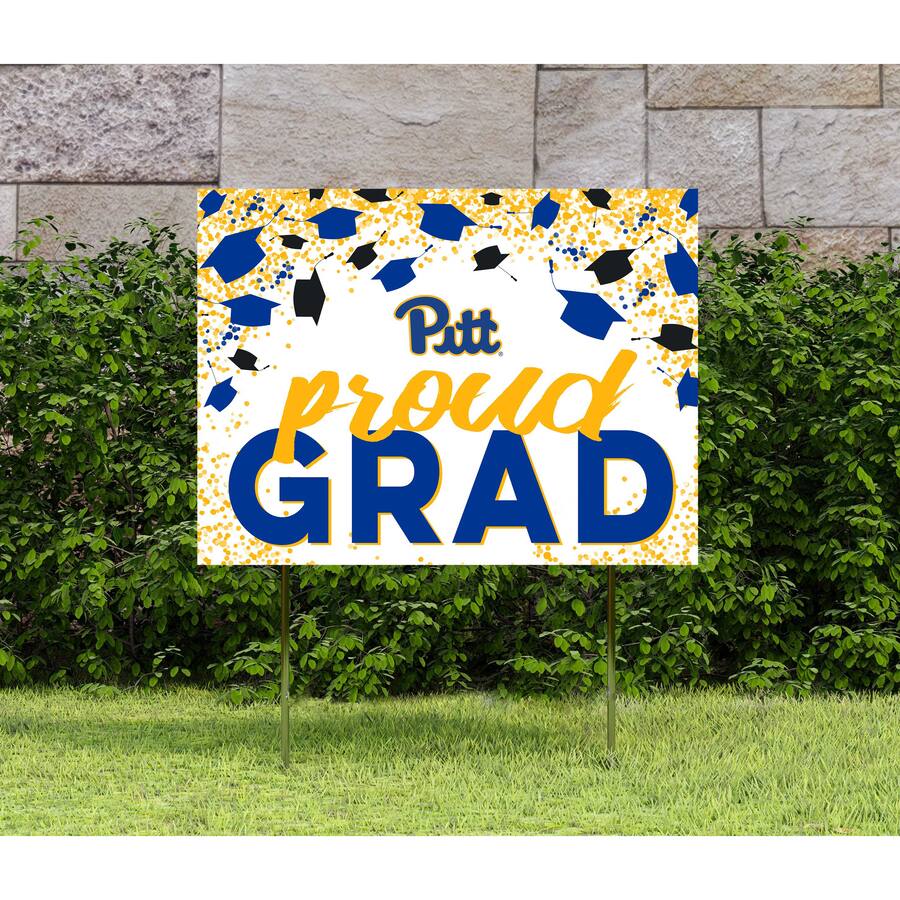 Jardine Pitt Panthers 18'' x 24'' Grad Yard Sign White 4940138 - Best Buy