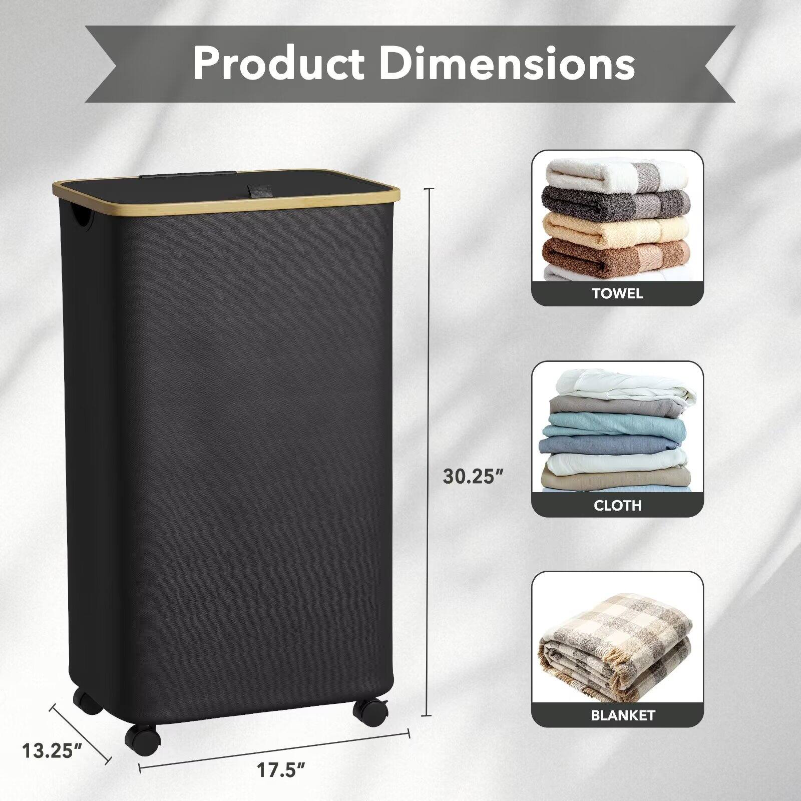 Product Dimensions  
TOWEL 30.25"  
CLOTH 13.25" 17.5"  
BLANKET