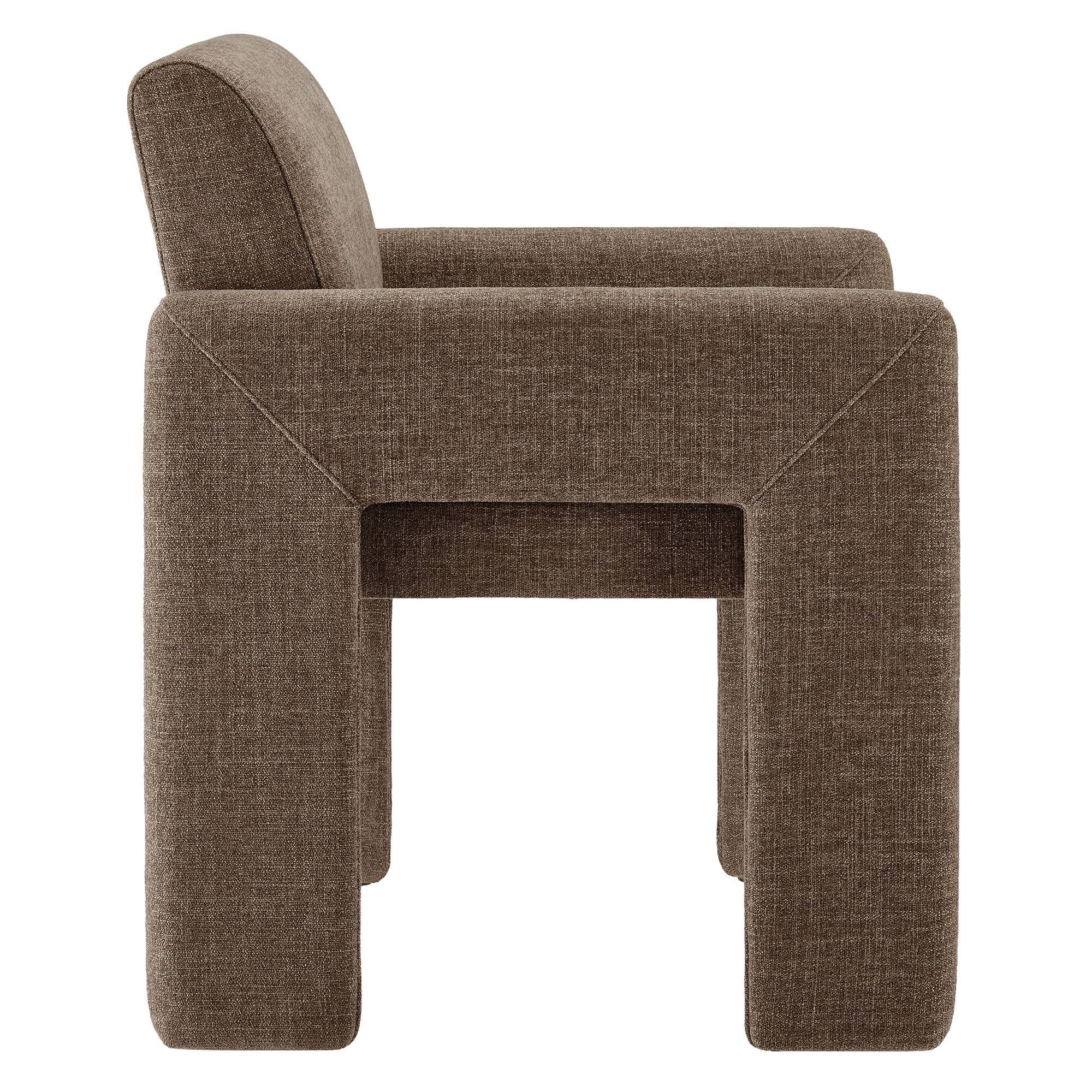 Alt View 2. Modway - Daven Upholstered Dining Chair by Modway - Mocha.