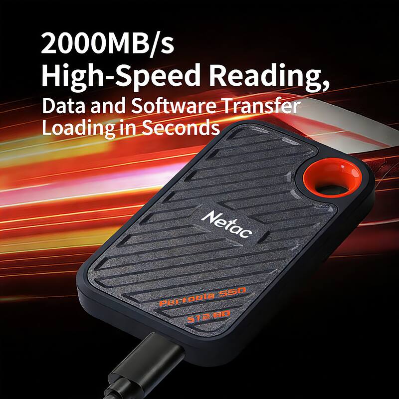 2000MB/s High-Speed Reading, Data and Software Transfer Loading in Seconds  
Netac S50 Portable SSD