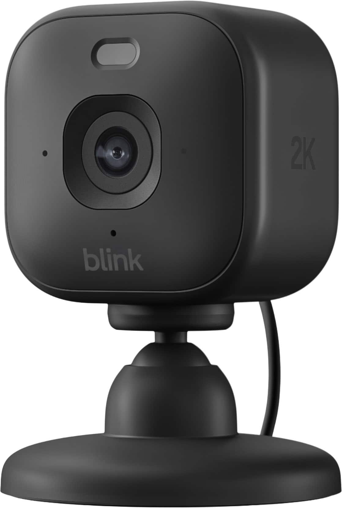 Blink - Mini 2K+ Compact plug-in security camera, 2K video resolution, color night vision, enhanced audio - 1 Cam - Black - Front_Zoom
