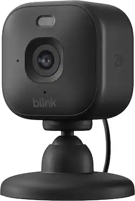 Blink - Mini 2K+ Compact plug-in security camera, 2K video resolution, color night vision, enhanced audio - 1 Cam - Black