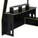 Alt View 3. Anysun - Full Size Wood Loft Bed with Desk, Multi-storage Shelves and RGB Light, Table with adjustable placement - Green.