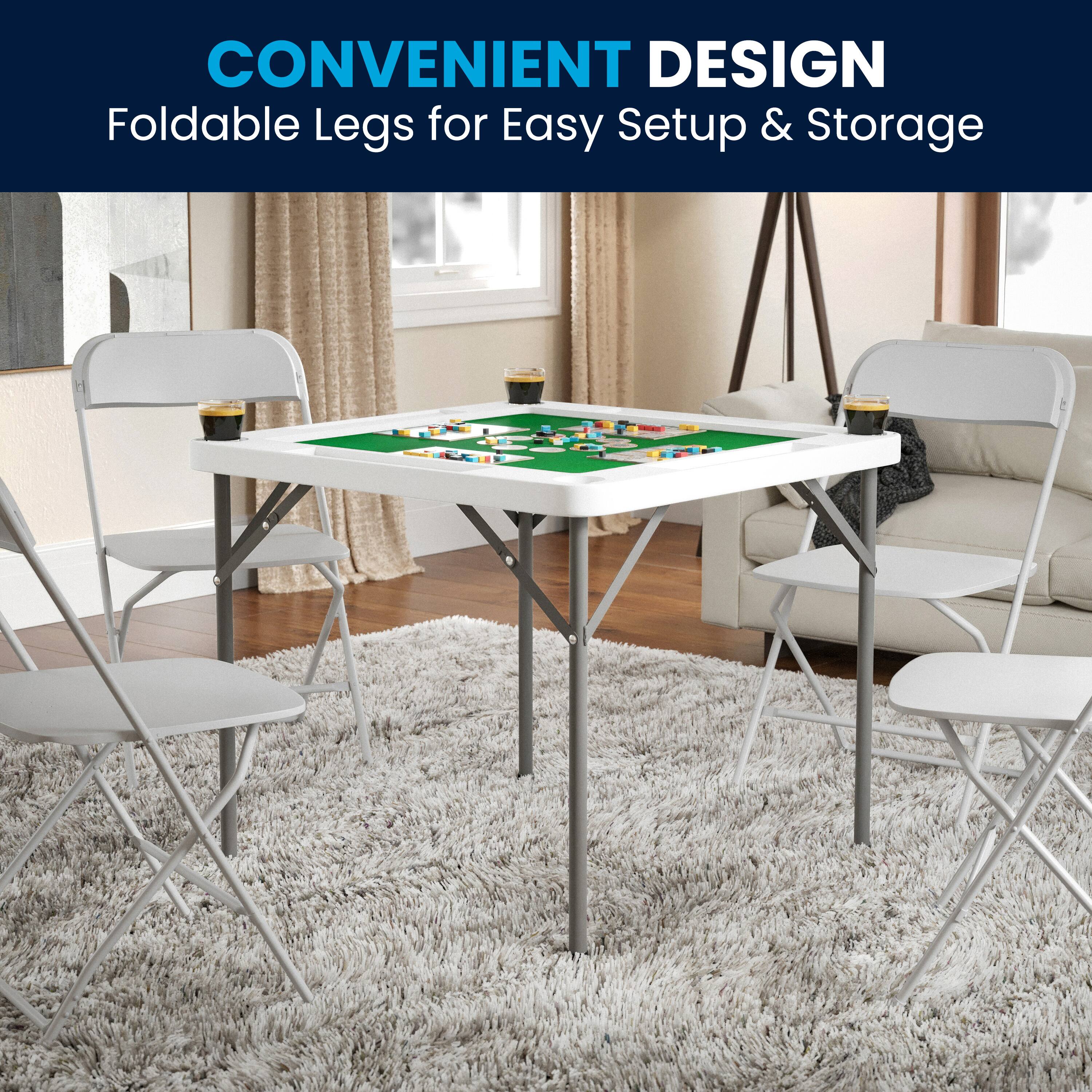 CONVENIENT DESIGN  
Foldable Legs for Easy Setup & Storage