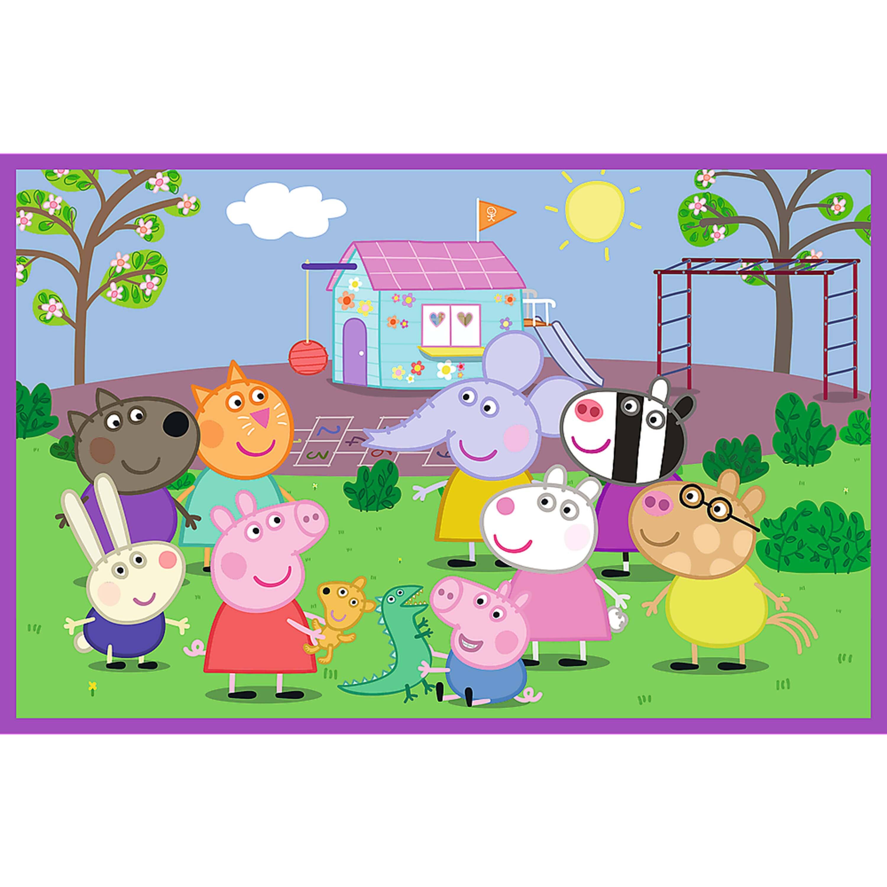 Alt View 1. Trefl - Trefl Kids Peppa on the Playground 2x24 Piece Jigsaw Puzzle.