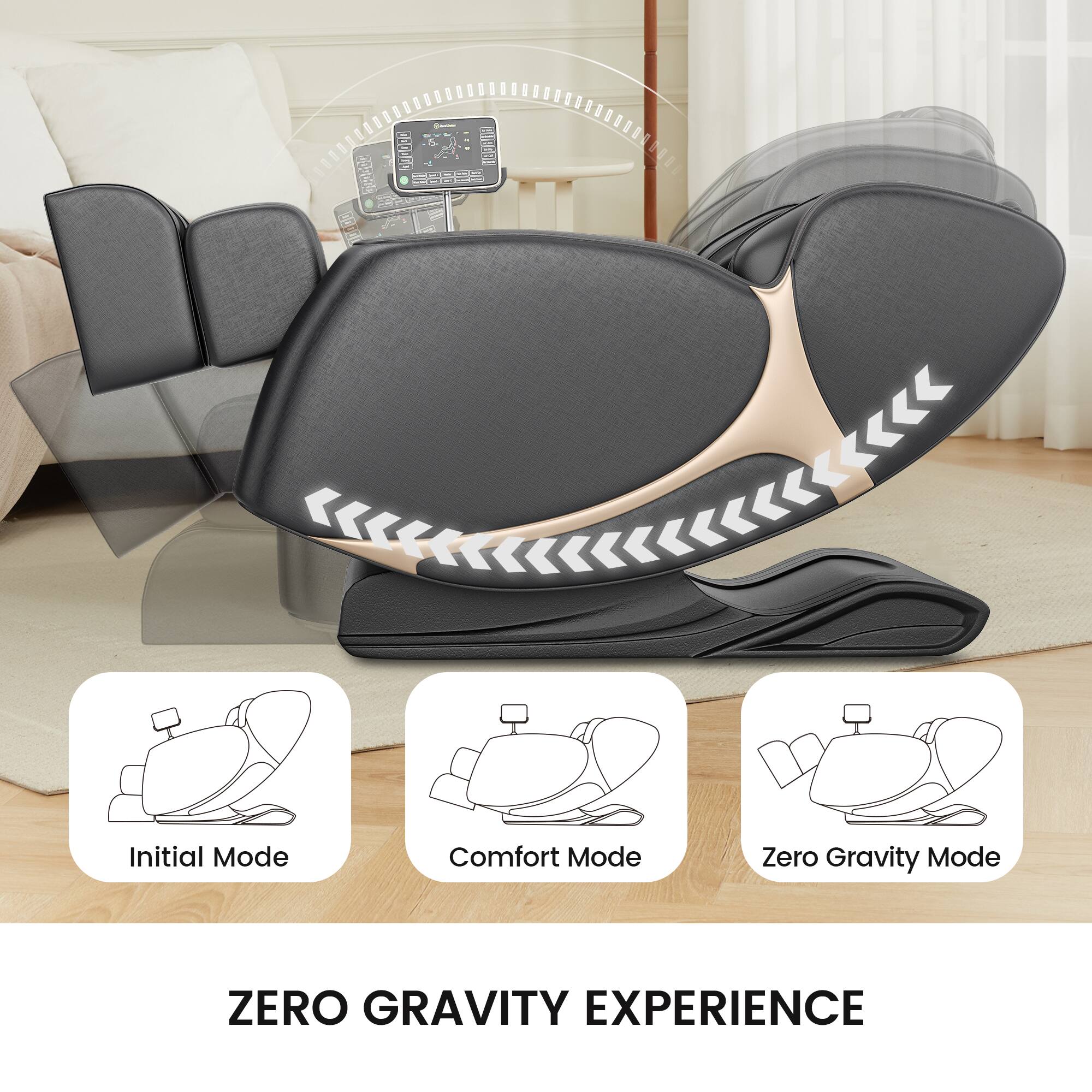 I CA004 0 12 - - 1 I BEI 5 a i

Initial Mode  
Comfort Mode  
Zero Gravity Mode  

ZERO GRAVITY EXPERIENCE