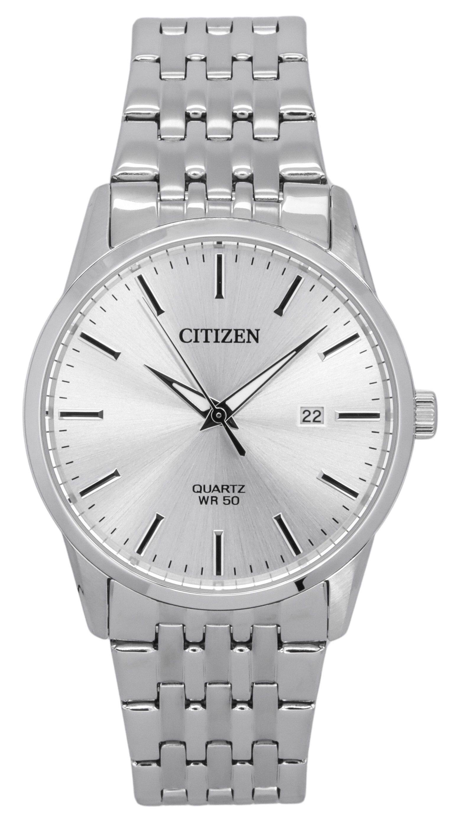 Citizen - Stainless Steel Bracelet Dial Quartz BI5000-87A Men's Watch - Silver