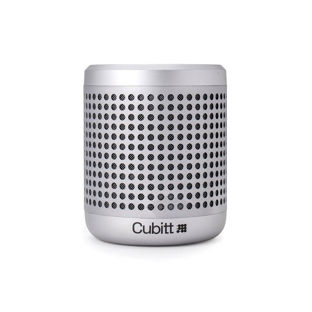 Cubitt - Power Go Gen2 Bluetooth Speaker – 16W Sound, IPX7 Waterproof, 9H Playtime, Bluetooth 5.3 & AUX, TWS Stereo - Silver