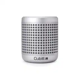 Cubitt - Power Go Gen2 Bluetooth Speaker – 16W Sound, IPX7 Waterproof, 9H Playtime, Bluetooth 5.3 & AUX, TWS Stereo - Silver