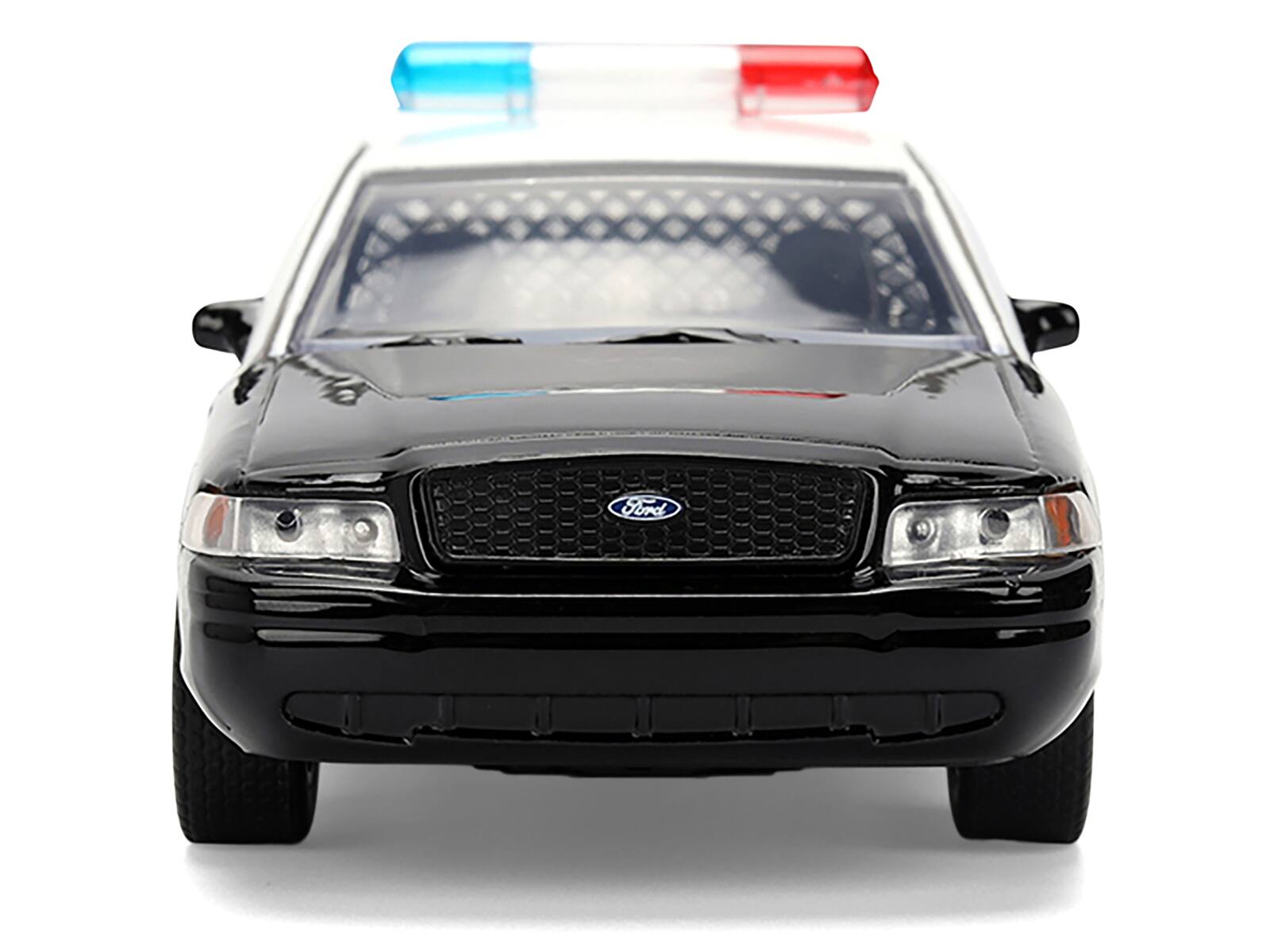 Alt View 5. Jada - Ford Crown Victoria "LAPD (LAPD) Black and White "The Fast and the Furious" (2001) Movie 1/32 Diecast Model Car by Jada - Multicolor.