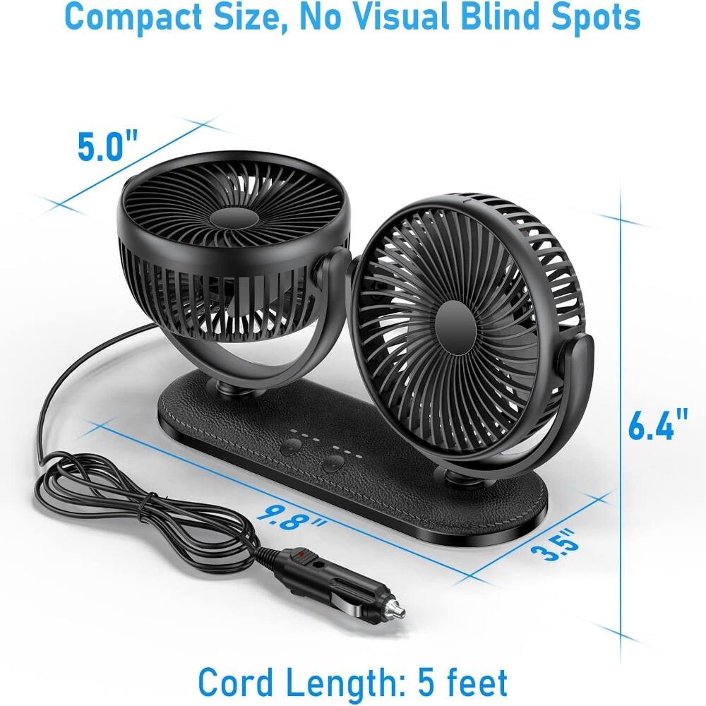 Compact Size, No Visual Blind Spots

5.0" 6.4" 9.8" 3.5"

Cord Length: 5 feet