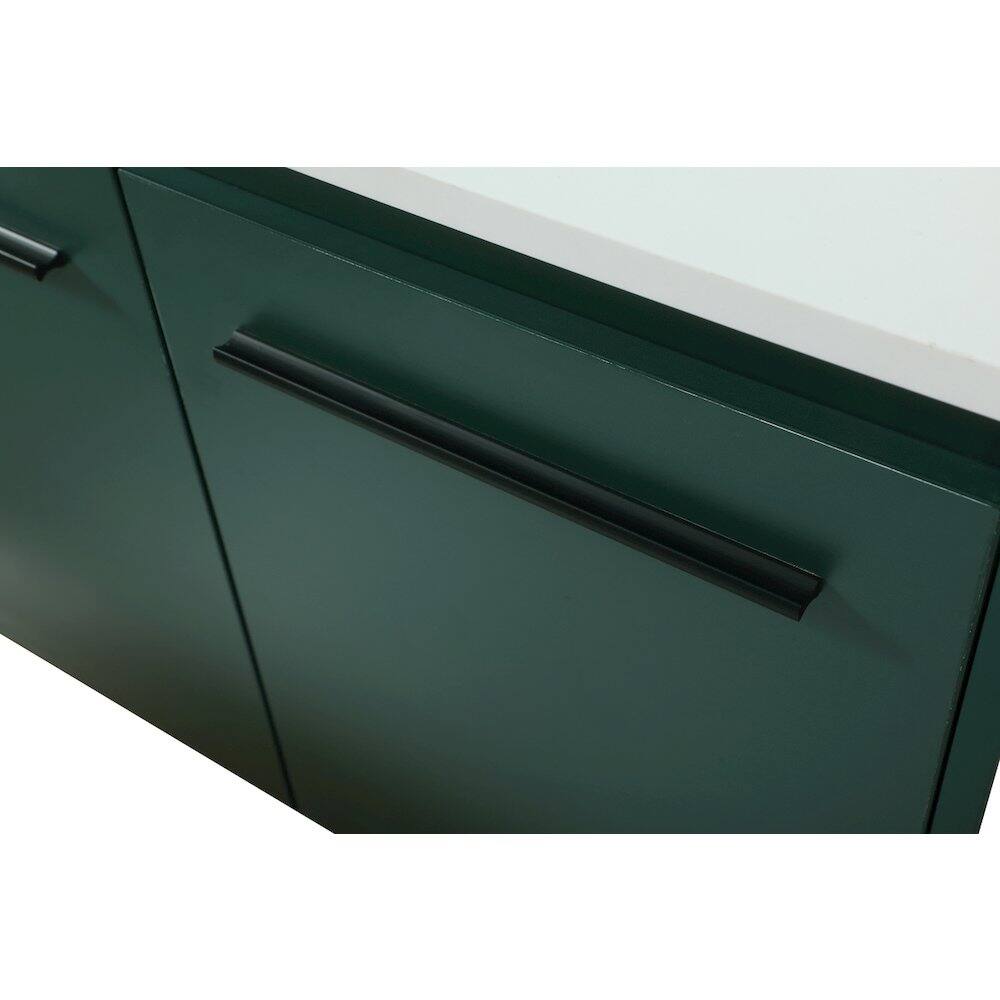 Back. Elegant Kitchen and Bath - 30 Inch Single Bathroom Vanity In Green - Green.