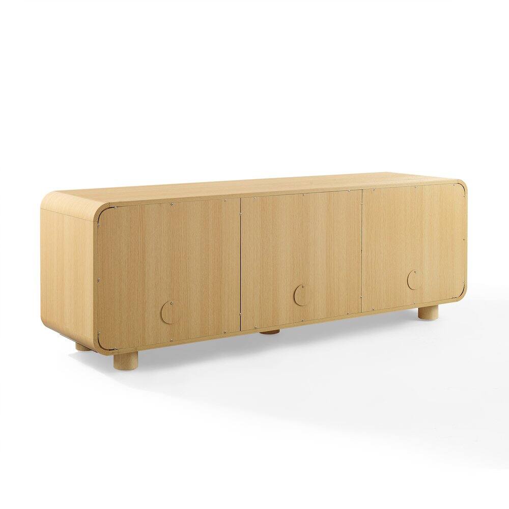Alt View 1. Crosley Furniture - Zoe Large Record Storage Console - Gray.