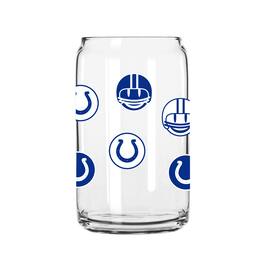 Logo Brands - Indianapolis Colts 16oz. Smiley Can Glass - Multicolor