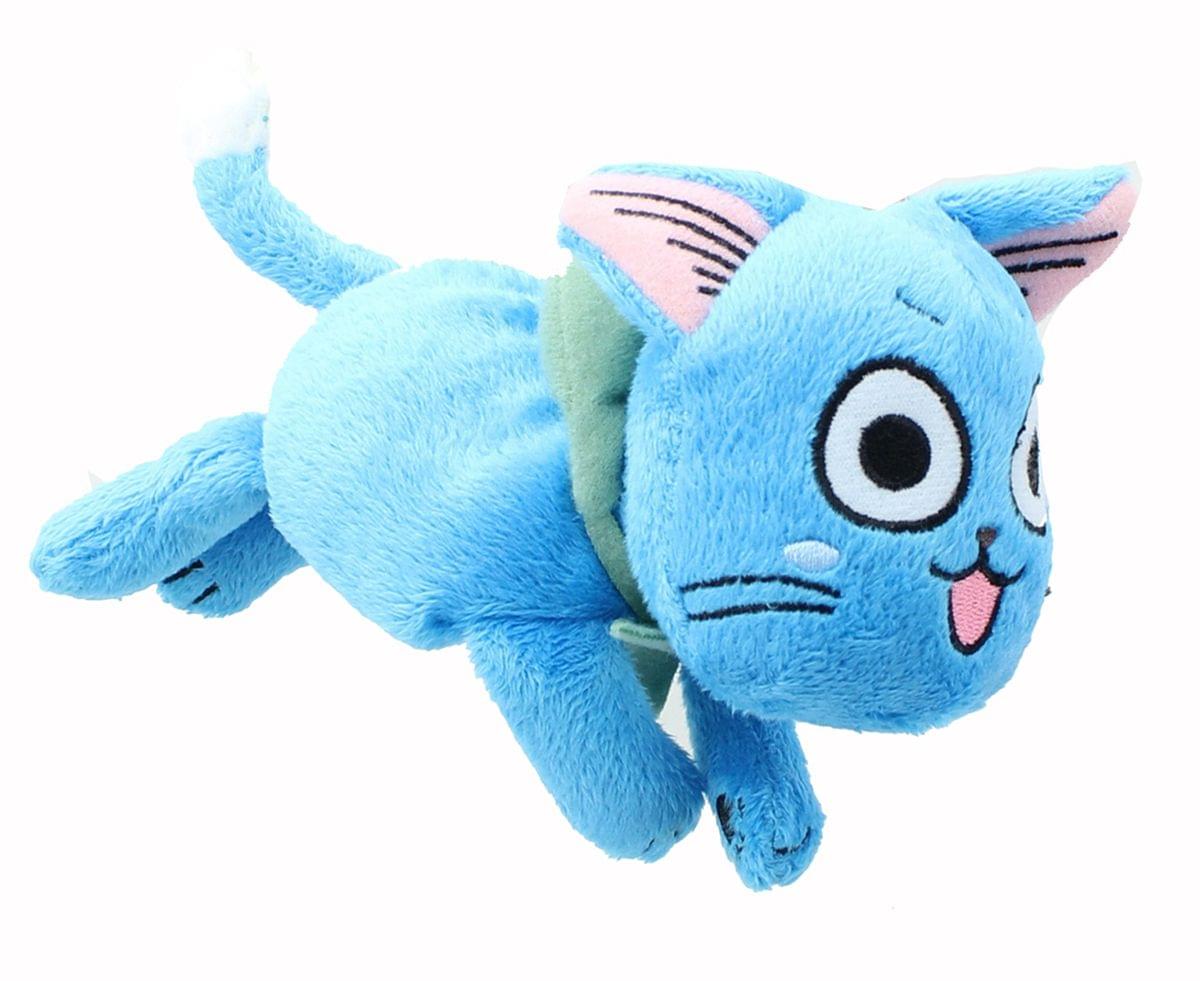 Front. Great Eastern - Fairy Tail 4-Inch Happy Prone Posture Plush - Blue.