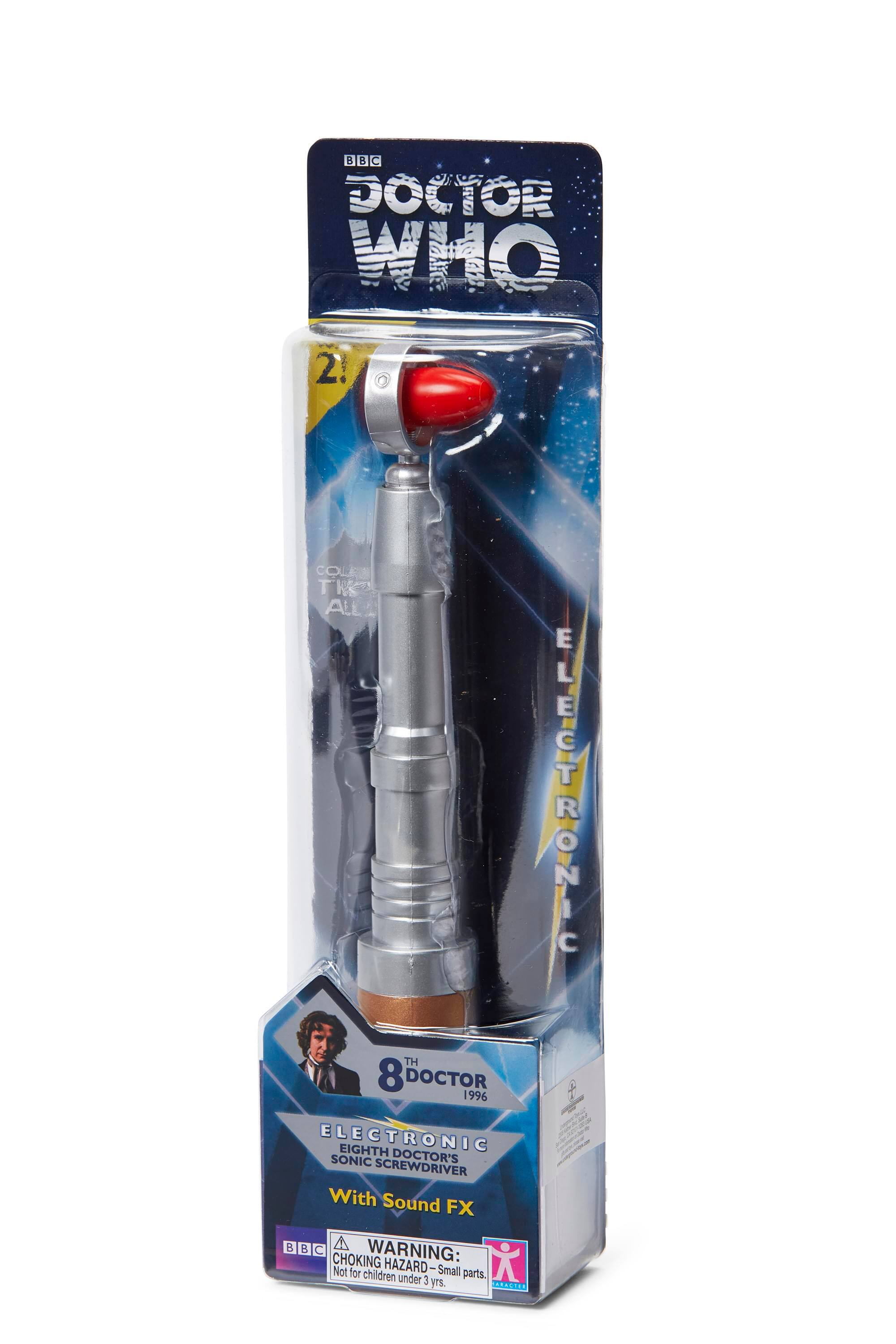 BBC Doctor Who 2! Colee T Tw All Th 8 Doctor 1996 Electronic Eighth Sonic Doctor's Screwdriver With Sound FX. A WARNING: Choking Hazard-Small parts. Not for children under 3 yrs.