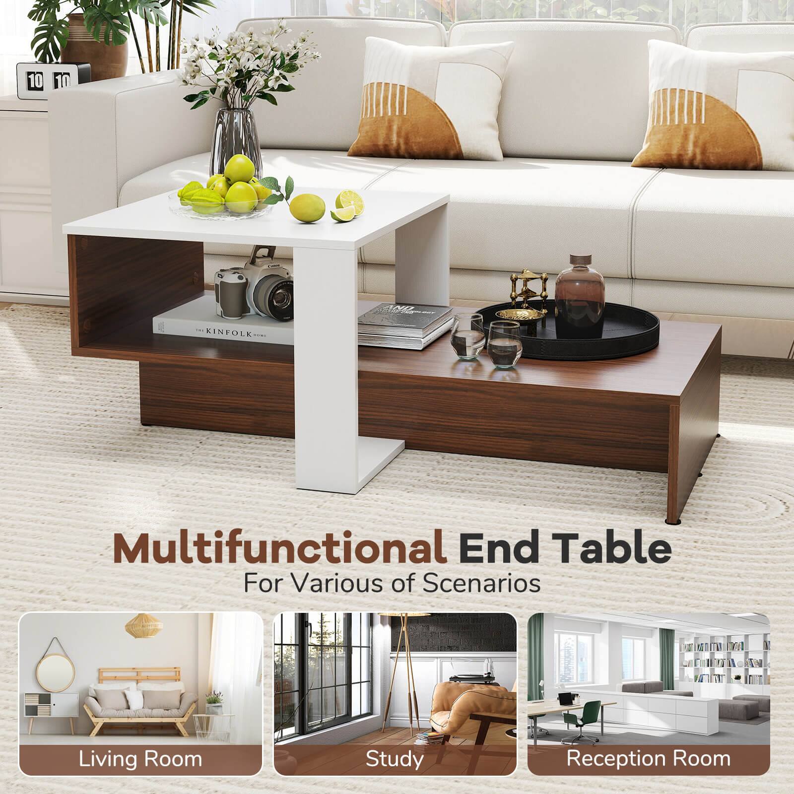 10 KINFOLK Multifunctional End Table For Various of Scenarios Living Room Study Reception Room